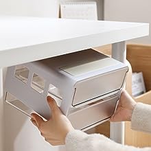 Double Drawer - White