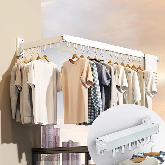 Trifold Cloth Drying Rack - White