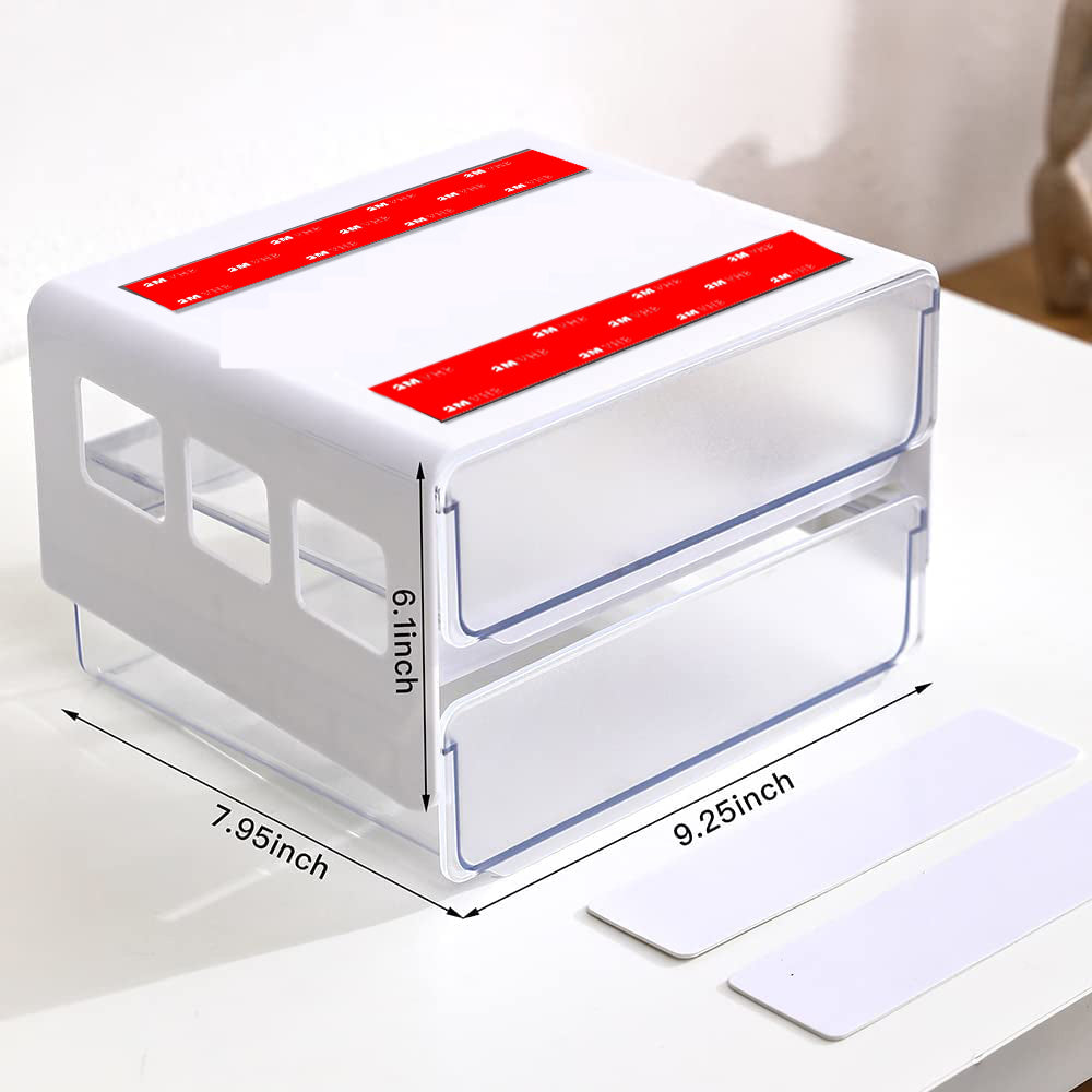 Double Drawer - White